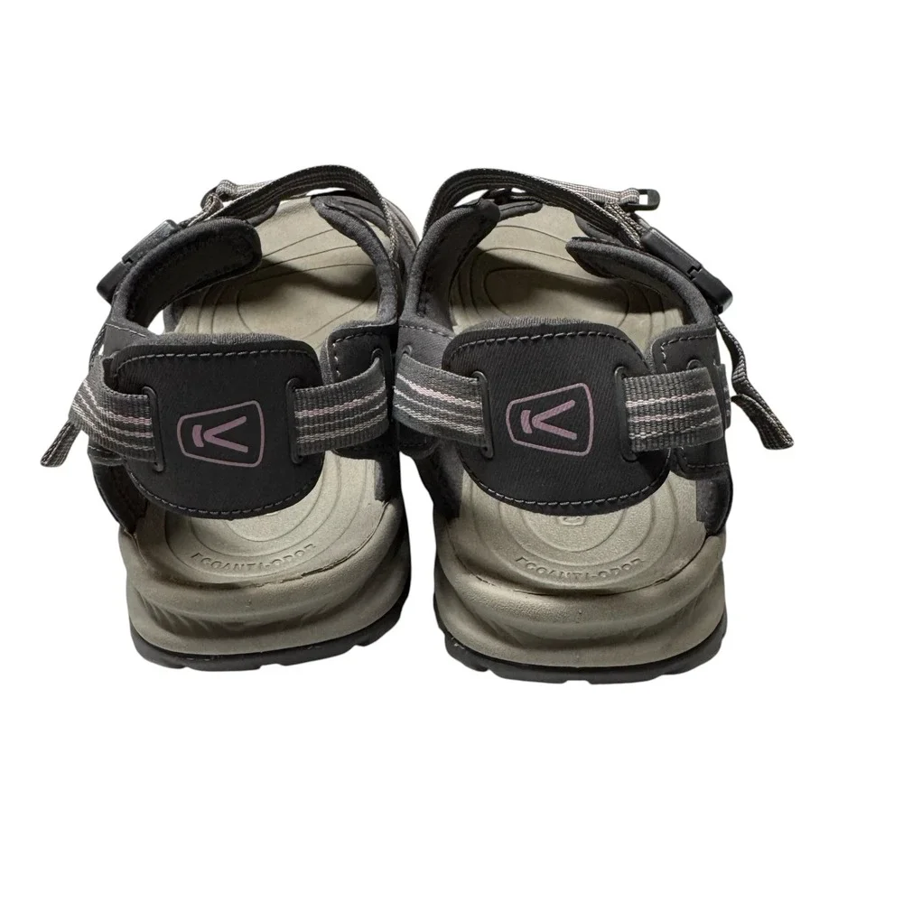 Keen Terradora Il Sandal Women 11 Open Toe Grey Pink Hiking Sport Straps 1022448